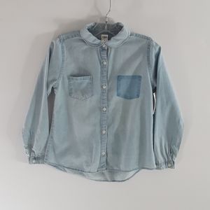 Oshkosh B'gosh denim long sleeve shirt youth girl
